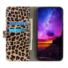 Folio Deksel Til Samsung Galaxy A41 Leopard I Kunstskinn