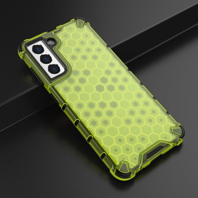 Deksel Til Samsung Galaxy S21 5G Med Snor Honeycomb Design