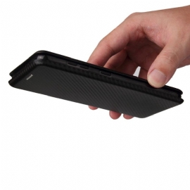 Folio Deksel Til Samsung Galaxy S21 5G Carbon Fiber Leathette