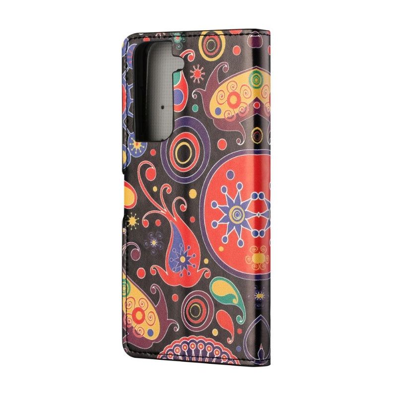 Folio Deksel Til Samsung Galaxy S21 5G Paisleyblomst