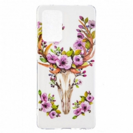 Deksel Til Samsung Galaxy A52 4G / A52 5G / A52s 5G Fluorescerende Majestic Deer