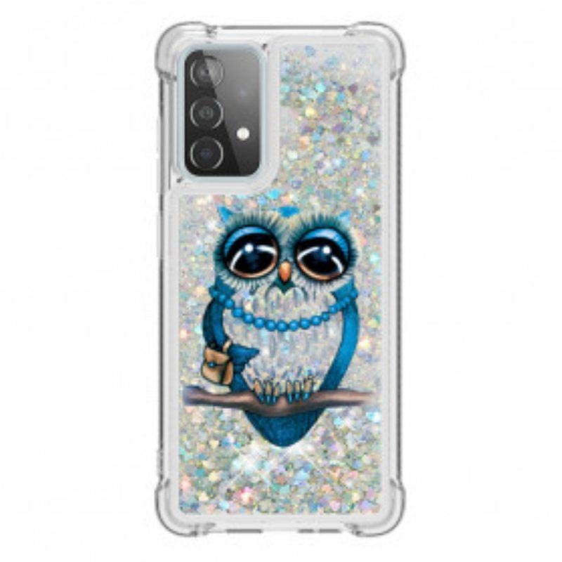 Deksel Til Samsung Galaxy A52 4G / A52 5G / A52s 5G Miss Owl Paljetter