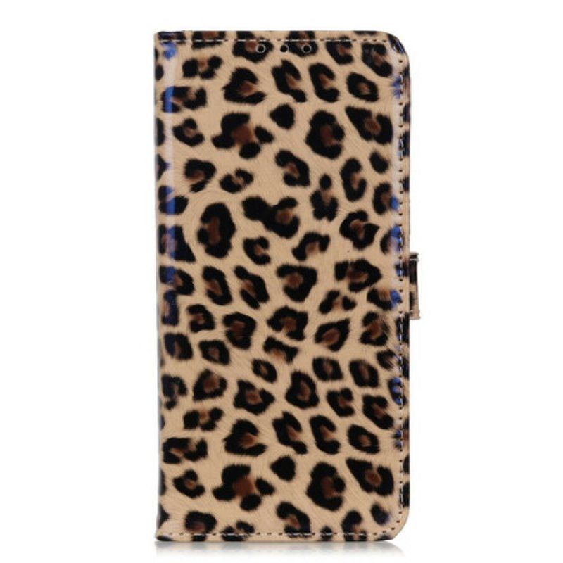 Folio Deksel Til Samsung Galaxy A52 4G / A52 5G / A52s 5G Vanlig Leopard