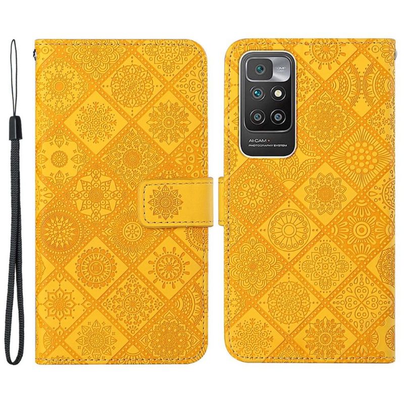 Folio Deksel Til Xiaomi Redmi 10 Anti-fall Mandala Kaleidoskop