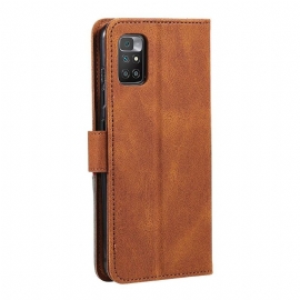 Lærdeksel Til Xiaomi Redmi 10 Originalitet Folio Deksel Faux Leather Flap 002-serien