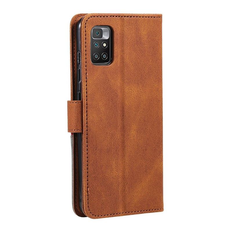 Lærdeksel Til Xiaomi Redmi 10 Originalitet Folio Deksel Faux Leather Flap 002-serien