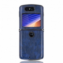 Deksel Til Motorola Razr 5G Litchi Imitert Skinn