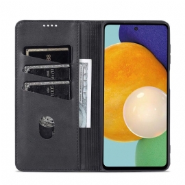 Etui Til Samsung Galaxy M52 5G Anti-fall Lommebok Azns Kunstskinn