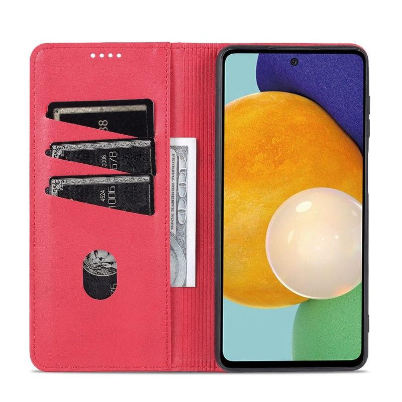 Etui Til Samsung Galaxy M52 5G Anti-fall Lommebok Azns Kunstskinn