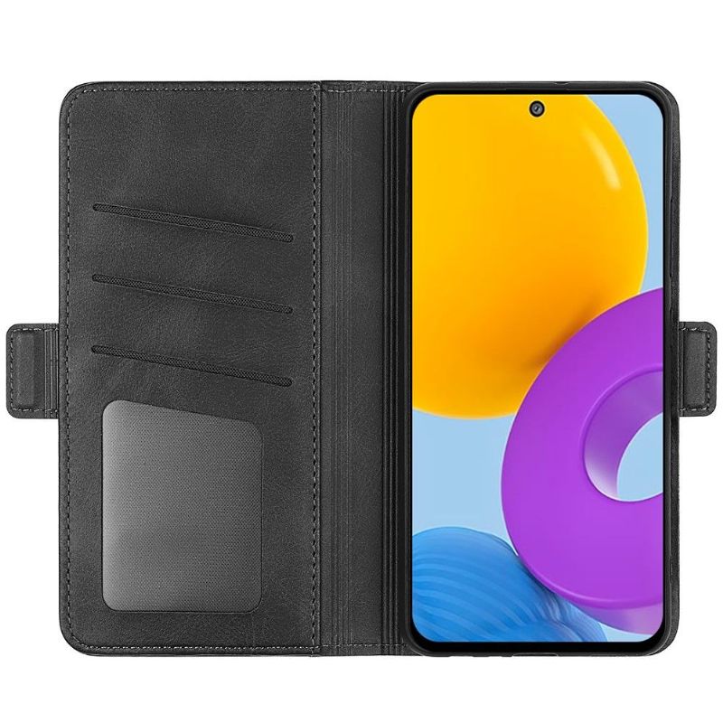 Etui Til Samsung Galaxy M52 5G Lommebok Matt Kunstskinn