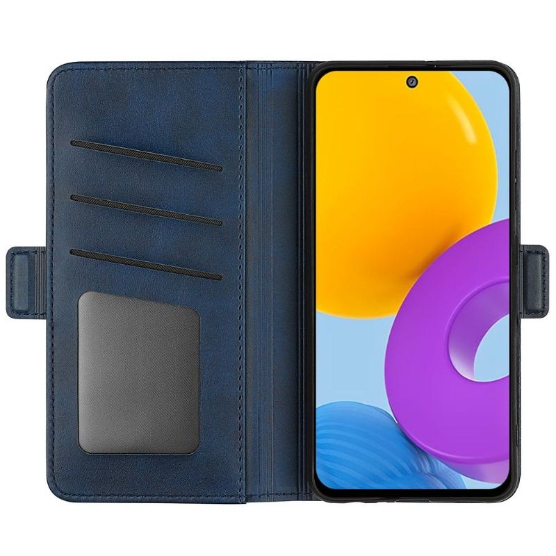 Etui Til Samsung Galaxy M52 5G Lommebok Matt Kunstskinn