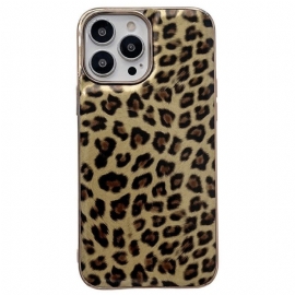 Deksel Til iPhone 14 Leopardhudeffekt