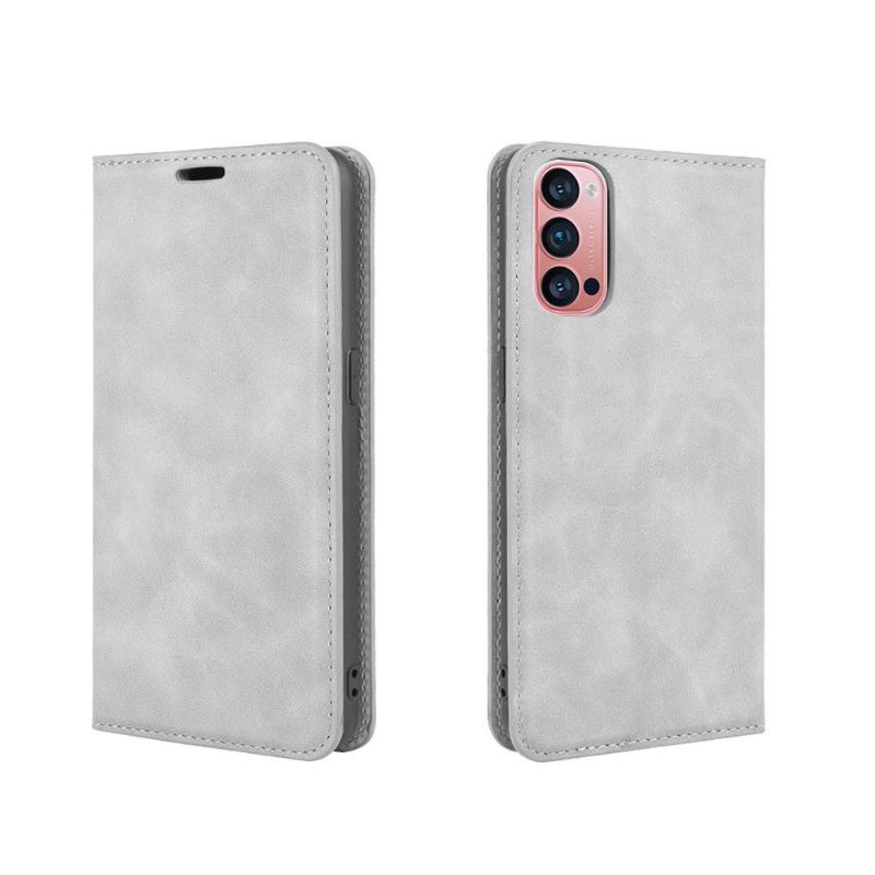 Folio Deksel Til Oppo Reno 4 Pro 5G Business Retro Leather Effect