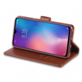 Etui Til Xiaomi Mi 9 SE Azns Kortholder I Kunstskinn