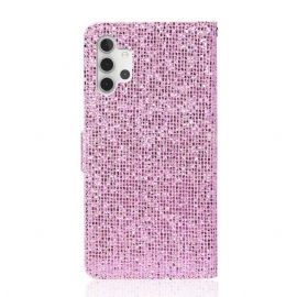 Folio Deksel Til Samsung Galaxy A32 5G Glitterkortholder