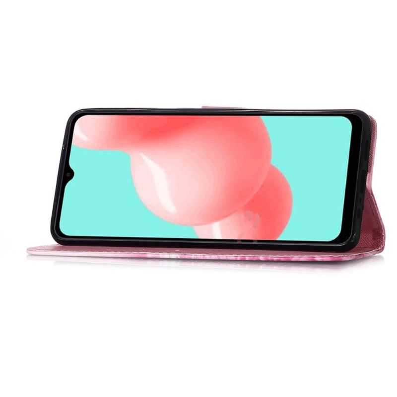 Folio Deksel Til Samsung Galaxy A32 5G Rosa Blomst