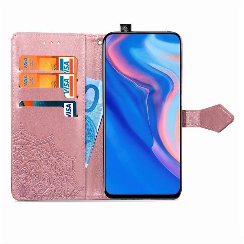 Folio Deksel Til Honor 9X Mandala Sun Card Holder