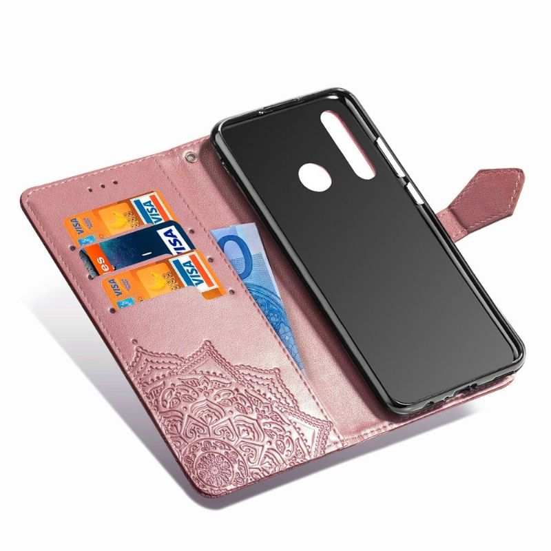 Folio Deksel Til Honor 9X Mandala Sun Card Holder