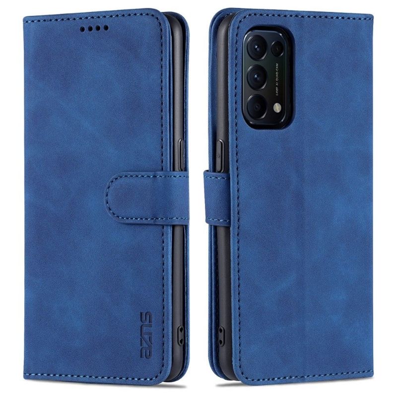 Folio Deksel Etui Til Oppo Find X3 Lite Lærdeksel Azns Folio Case Kortholder