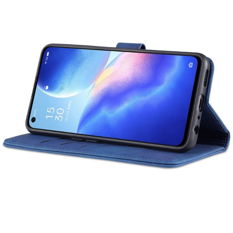 Folio Deksel Etui Til Oppo Find X3 Lite Lærdeksel Azns Folio Case Kortholder