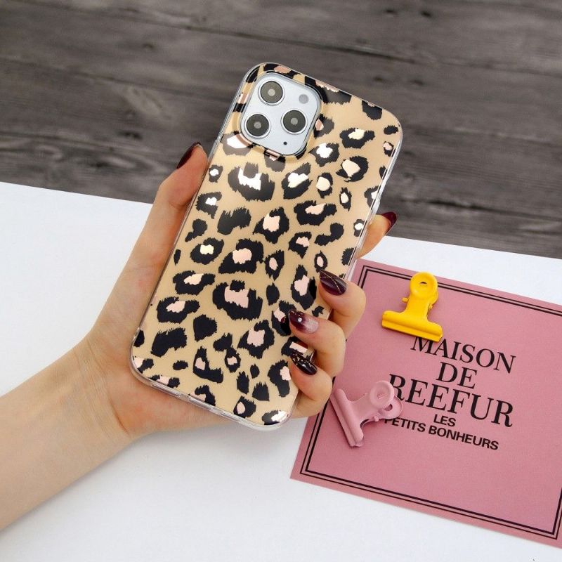 Deksel Til iPhone 12 / 12 Pro Anti-fall Fleksibel Leopard