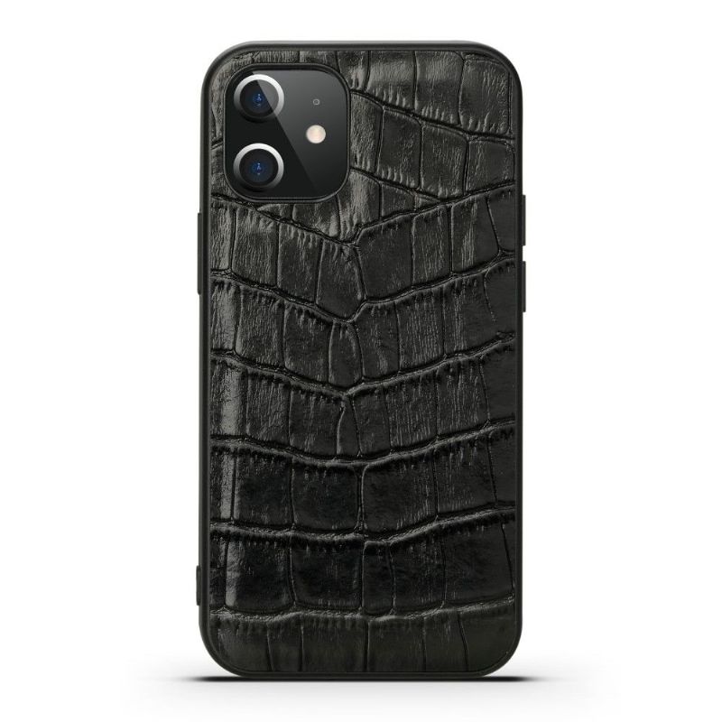 Deksel Til iPhone 12 / 12 Pro Croc Effect Leather