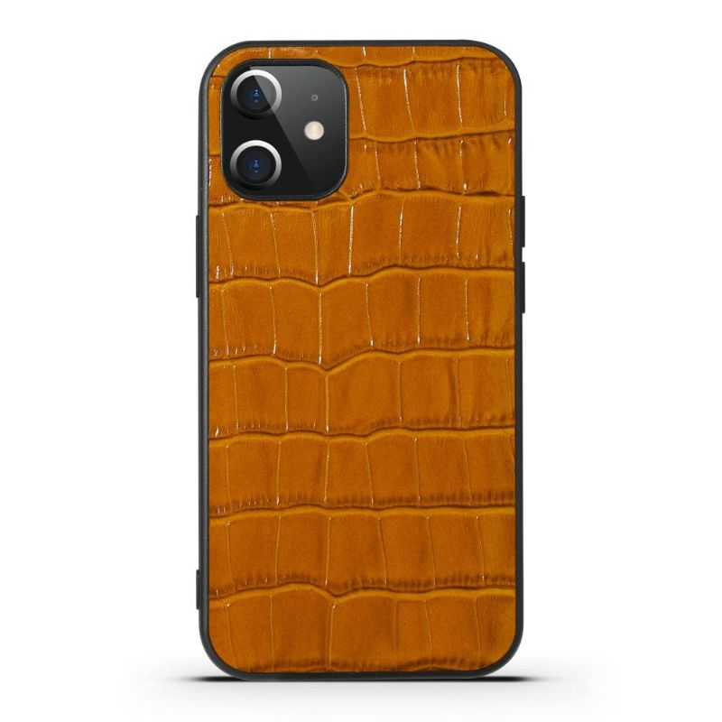 Deksel Til iPhone 12 / 12 Pro Croc Effect Leather