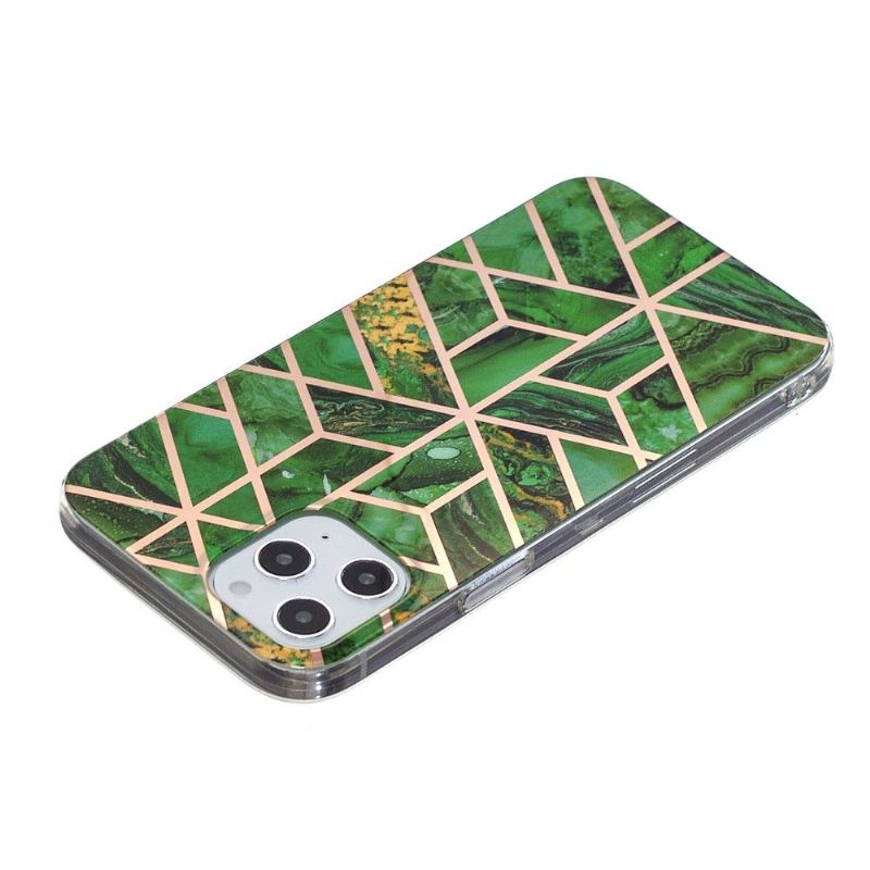 Deksel Til iPhone 12 / 12 Pro Emerald Geometri