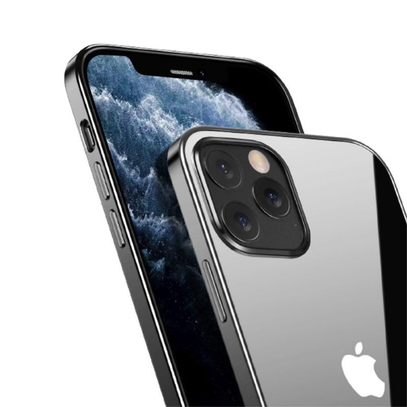 Deksel Til iPhone 12 / 12 Pro Originalitet Transparente Konturer Farger