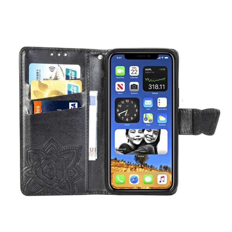 Etui Til iPhone 12 / 12 Pro Anti-fall Avlastningssommerfugl