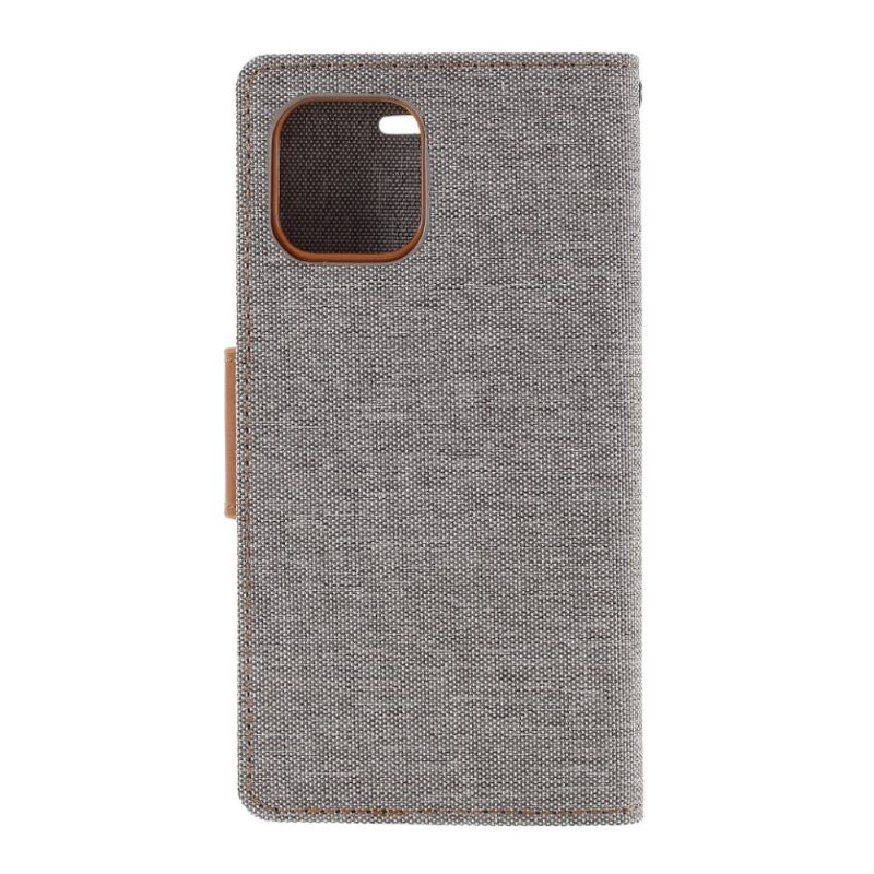 Folio Deksel Til iPhone 12 / 12 Pro Mercury Canvas