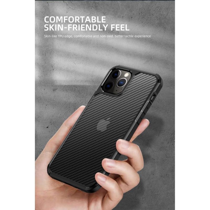 Mobildeksel Til iPhone 12 / 12 Pro Pioneer Style Carbon Fiber