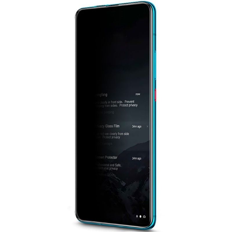 Xiaomi Poco F2 Pro Skjermbeskytter I Herdet Glass Og Personvernfilter