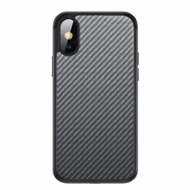 Deksel Til iPhone XR Luxury Series Style Carbon Fiber