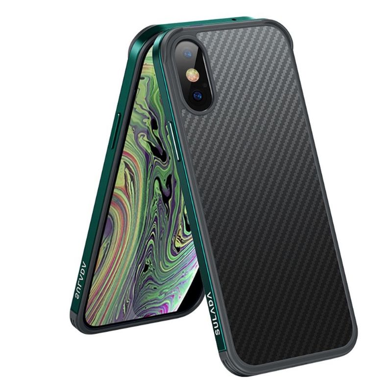 Deksel Til iPhone XR Luxury Series Style Carbon Fiber