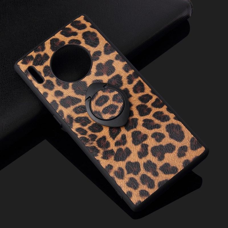 Deksel Til Huawei Mate 30 Pro Anti-fall Med Leopard-mønster Magnetisk Holder