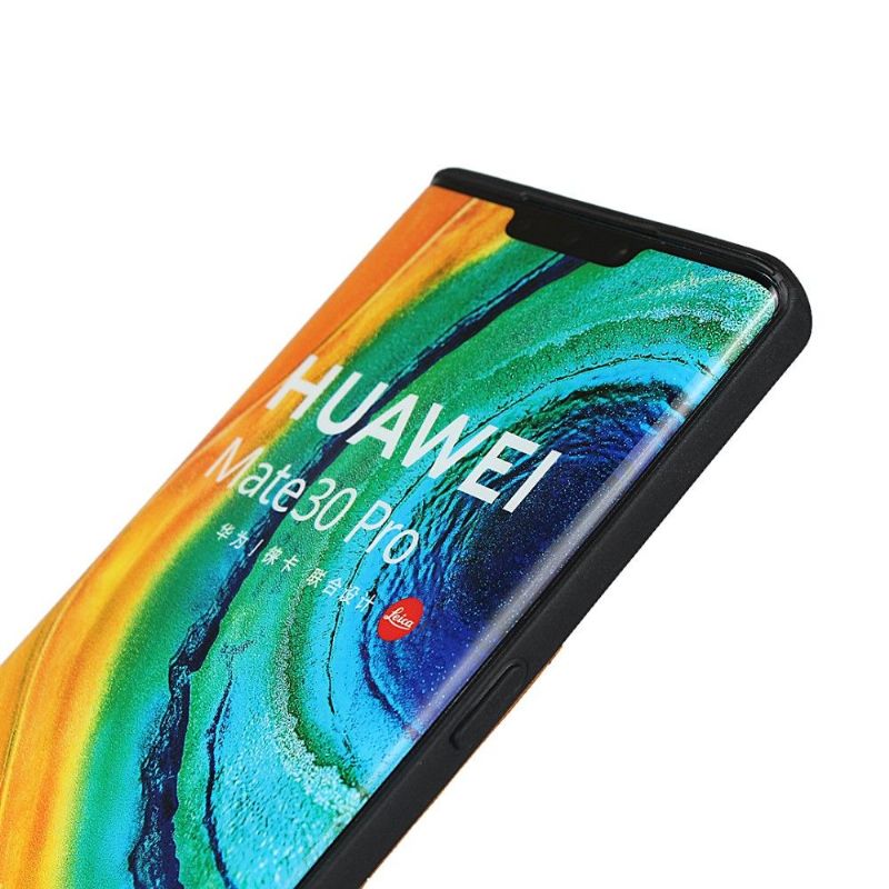 Deksel Til Huawei Mate 30 Pro Skinneffektkortholder