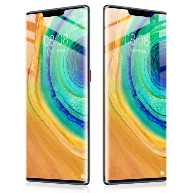 Huawei Mate 30 Pro - Skjermbeskytter I Herdet Glass I Full Størrelse - Svart