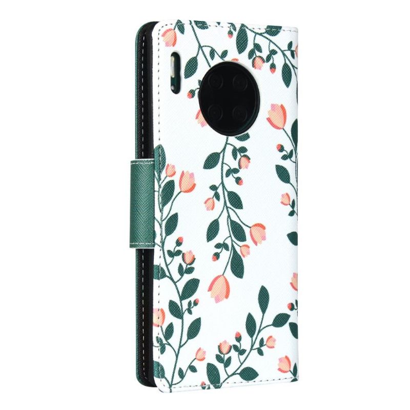 Lærdeksel Til Huawei Mate 30 Pro Virginia Vårblomster Med Snor