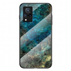 Deksel Til Vivo V21 5G Originalitet Ocean Marble Glass Back