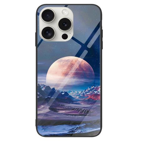 Deksel iPhone 16 Pro Max Hvit Planet Herdet Glass