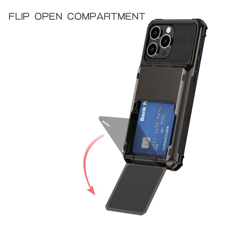 Deksel Til iPhone 16 Pro Max Flip Card Holder