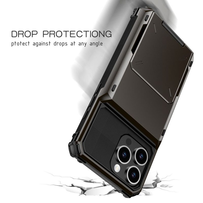 Deksel Til iPhone 16 Pro Max Flip Card Holder