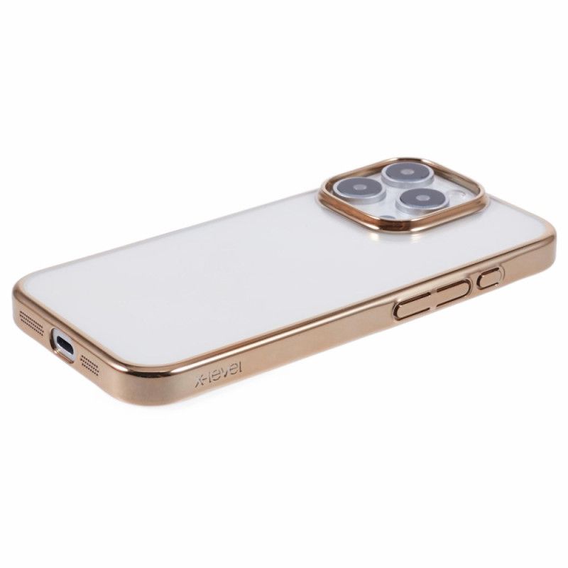 Deksel Til iPhone 16 Pro Max Metal Effect Edge X-level