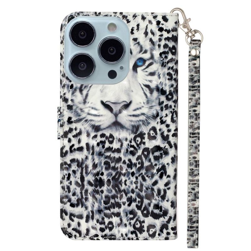 Folio Deksel Til iPhone 16 Pro Max Leopardstropp