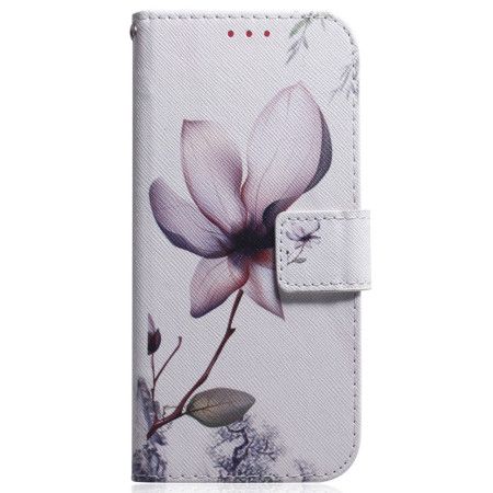 Folio Deksel Til iPhone 16 Pro Max Rosa Blomst