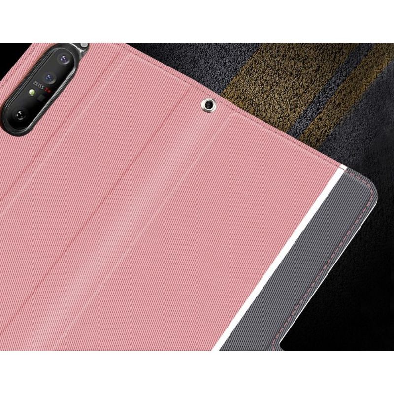 Folio Deksel Til Sony Xperia 1 II Victoria Style Lær - Rosa