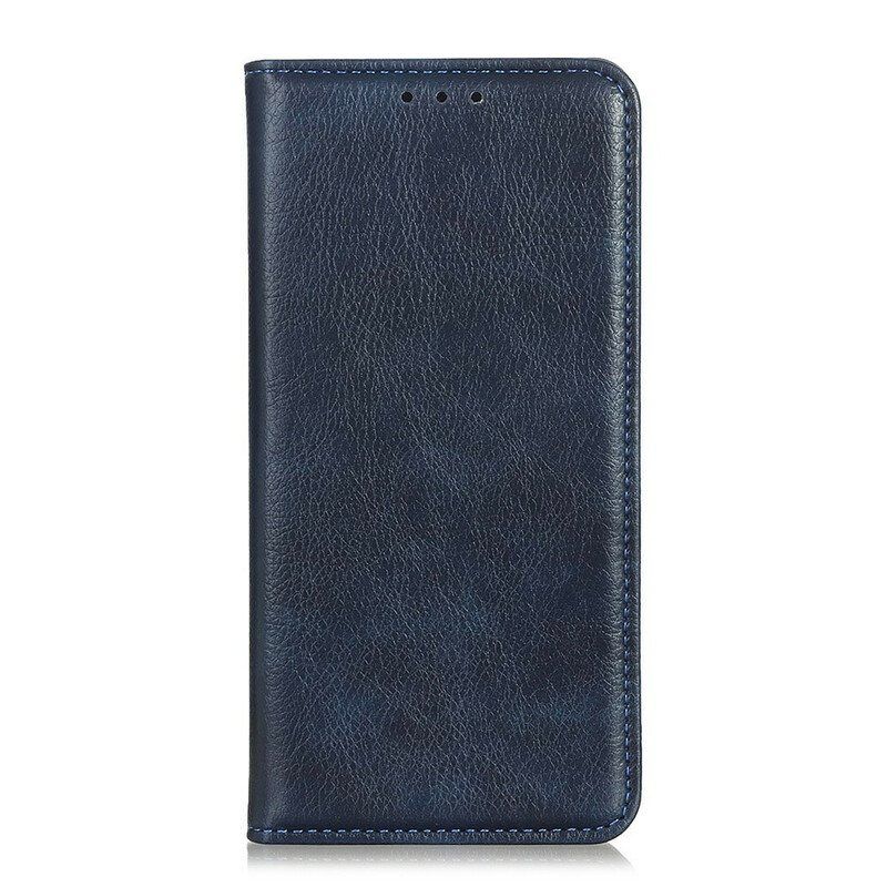 Beskyttelse Deksel Til Xiaomi Redmi Note 10 5G Folio Deksel Lychee Split Leather Texture