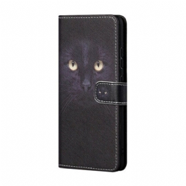 Folio Deksel Til Xiaomi Redmi Note 10 5G Med Kjede Strappy Cat Eyes