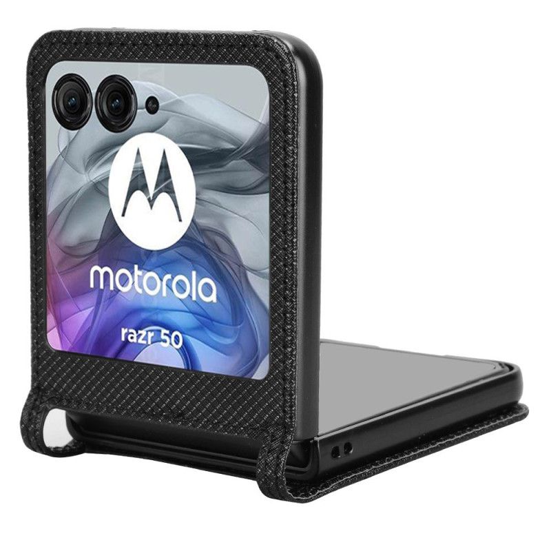 Deksel Motorola Razr 50 Bi-tekstur Kortholder